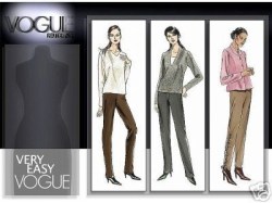 7938 VOGUE STRETCH PANTS, SIDE DRAWSTRINGS  PATTERN 6-12,14-20 choice uncut