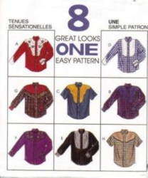 7955 8 GRT EMBELLISHED WESTERN SHIRTS MEN'S PATTERN MD,XXL
