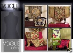 7956 VOGUE EXOTIC WALLHANGINGS, PILLOW/ NECKROLL COVER PATTERN new
