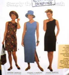 7958 BEST SHEATH SLEEVELESS DRESS, HAT, BAG PATTERN 6-22 3 SZS