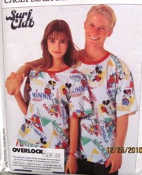 7967 UNISEX MS MEN LOOSE FIT KNIT PULLOVER T-SHIRT PATTERN SM