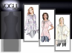 7969 EZ VOGUE DRAWSTRING PEASANT SHAPED TOP, TUNIC  PATTERN 6-12