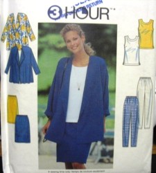 7973  SIMPLICITY 3 HR JACKET, SHELL TOP,  BOTTOMS PATTERN XS-M OR LG - XL UNCUT CHOICE