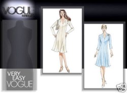 77994 EZ VOGUE CLOSE FIT A-LINE SLEEVES V-DRESS PATTERN 8-14, 16-18 choice