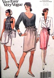 8006 EZ VOGUE BAG SKIRT,OVERLAY LENGTHS,SHORTS PATTERN 14-18