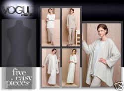 8006 VOGUE IRREGULAR JACKET, TUNIC, DRESS, BOTTOMS EZ PATTERN 8-24 3 SIZES
