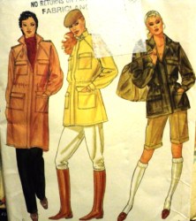 8022 VOGUE UNLINED BLOUSON ELSTC WST JACKET LENGTHS PATTERN 10