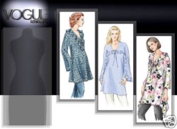 8035 VOGUE LS FLOUNCE TIE TUNIC PATTERN 8-12,14-18,20-24