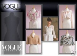 8050 VOG LINED TIE CAPELETS, SHORT SHRUGS WOW PATTERN  8-18