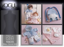8056 VOGUE 15'' BABE RAG DOLL JACKET, PANTS, DIAPER, CARRIER PATTERN