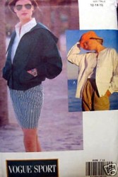 8096  VOGUE POCKET JACKET, HOOD OR NOT PATTERN 6-22 3 SZS