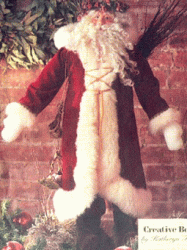 8100 30'' TALL REGAL FATHER CHRISTMAS DOLL,HOODI COAT PATTERN