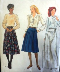 8111 DIRNDL SKIRT 3 LENGTHS VOGUE PATTERN 12