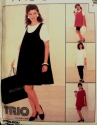 8122 MCCALLS MATERNITY KNIT DRESS,TANK TOP, BOTTOMS PATTERN 16,18 LG
