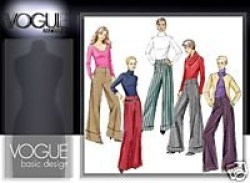 8131 VOGUE FLARE YOKE PANTS CUFF OR NOT PATTERN 12-16,18-22