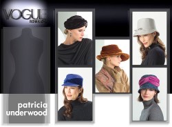 8143  VOGUE 5 LINED BRIM, VISOR, TURBAN, DRAPE HATS  PATTERN S-L UNCUT