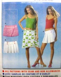 8175 BURDA SO EZ SWEET MINI PLEAT, WRAP SKIRTS PATTERN 8-20