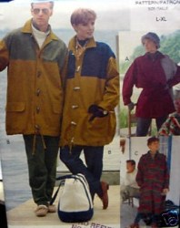 8180 VOGUE SPORTY JACKETS, COAT, HOOD UNISEX PATTERN XS-M, L-XL CHOICE
