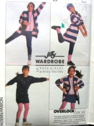 8195 SIMPLICITY GIRLS JIFFY CARDIGAN, DRESS, TOP, SKIRT, PANTS KNIT PATTERN 7