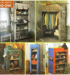 8255 SIMPLICITY STORAGE UNIT CANVAS COVERS FOR FRAMED SHELVES PATTERN