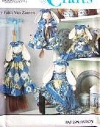 8264 TOASTER BUNNY,BROOM/ SIT BUNNY, SPOON BUNNY PATTERN