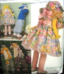 8268 SIMPLICITY 30'' TIME-OUT DOLL, SHY BUNNY DOLL, CLOTHES PATTERN