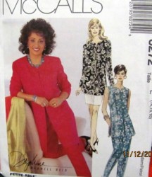 8272 McCalls LONG JACKET, VEST, PANTS, SHORTER SKIRT PATTERN 14-18 or 12-16 choice