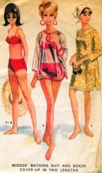 8285 EZ 70s BLANKET ROBE MINI-MAXI LENGTHS PATTERN 12,14