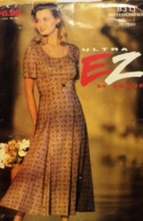 8311 VOGUE EZ LONG FLARE SHORT SLEEVE  DRESS PATTERN 20-24, 8-12