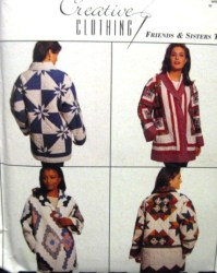 8338 LOOSE FIT SHAWL COLLAR JACKETS FROM QUILTS PATTERN 6-26