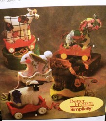 8328 9694 SIMPLICITY PULL TOY BUNNY ,COW,  SHEEP,  BEAR, ELEPHANT PATTERNS