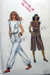 8355 VOGUE EZ LOOSE WIDE LEG JUMPSUIT LENGTHS PATTERN  14 or 12, or 6 choice