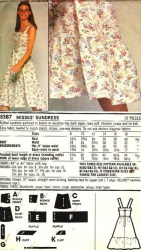 8387  SIMPLICITY RUFFLE STRAPPY FLARE SUNDRESS, TIE BELT PATTERN 8-12, 10-14 CHOICE