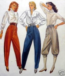 8406 VOGUE TAPER KNICKERS & PANTS LENGTHS 70S PATTERN SZ 8 UNCUT