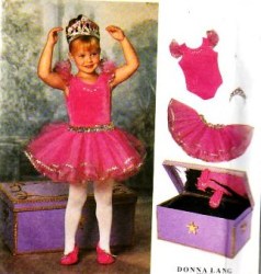 8421 Simplicity BALLERINA BALLET PRINCESS OUTFIT, TIARA,TRUNK PATTERN 3-8 Uncut