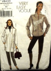 8433 EZ VOGUE PULLOVER TUNIC LENGTHS, PANTS LENGTHS PATTERN 8-10