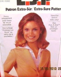 8445 KNIT BUTTON UNLINED BLAZER JACKET 77 PATTERN 10-14
