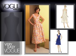8446 SO EZ VOGUE FLARE SURPLICE SUNDRESS, SASH PATTERN 12-18