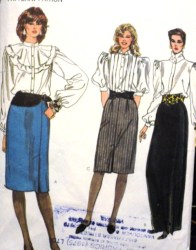 8447 EASY VOGUE STRAIGHT SKIRT 2 LENGTHS PATTERN 12-16