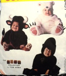 8451 TOM ARMA POLAR BEAR, GORILLA, BULL JUMPSUIT PATTERN 2-4