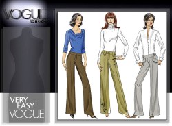 8456 VOGUE STRETCH LO RISE STRT FLOOR PANTS PATTERN 14-20