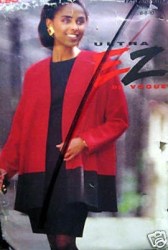 8475 VOGUE CONTRAST A-JACKET, TAPER DRESS EZ PATTERN 6-10