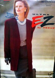 8506 VOGUE LONG UNLINED JACKET, TAPER SKIRT ULTRA EZ  PATTERN 6-10 UNCUT