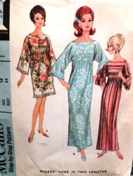8506 MCCALLS 68 CAFTAN KIMONO YOKE ROBE LENGTHS PATTERN 14 OR 12 CHOICE