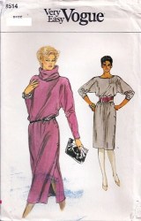 8514 EZ VOG PULLOVER LS DRESS LENGTHS, COLLAR PATTERN 14-18
