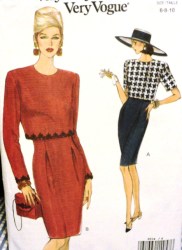 8534 SO EZ SS-LS BACK BUTTON OVERLAY DRESS PATTERN 6-10