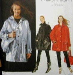 8536 BOXY SHORT COAT HOODIE OR NOT, TOTE BAG PATTERN XS-M,L-XL