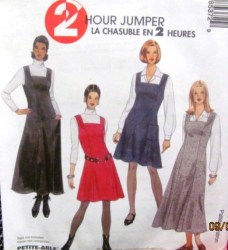 8537 2 HR SQUARE NECK FLARE JUMPER LENGTHS PATTERN 10-14