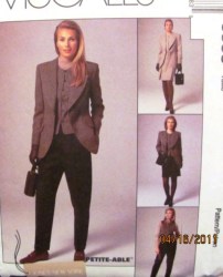 8538 NY LINED JACKET, VEST,  PLEAT SKIRT, PANTS PATTERN 10, 6