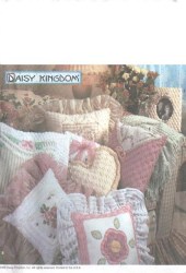 8573 DAISY KINGDOM CHENILLE 7 PILLOWS,FRAMES, SACHET PATTERN